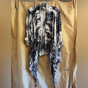 Knox Rose Wrap Top with Fringe - Tie Dye